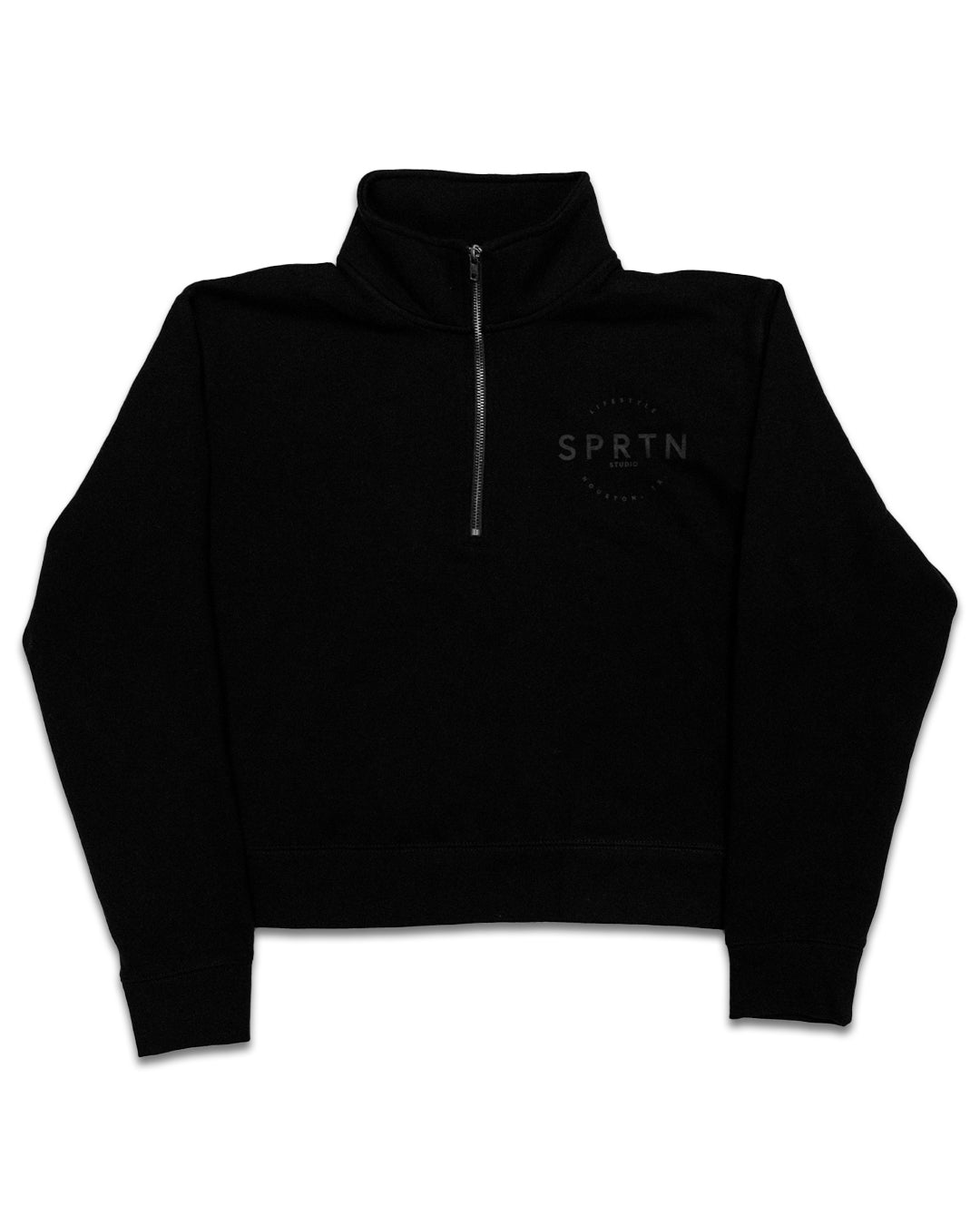 SPRTN Women's Cropped Quarter Zip Sweatshirt