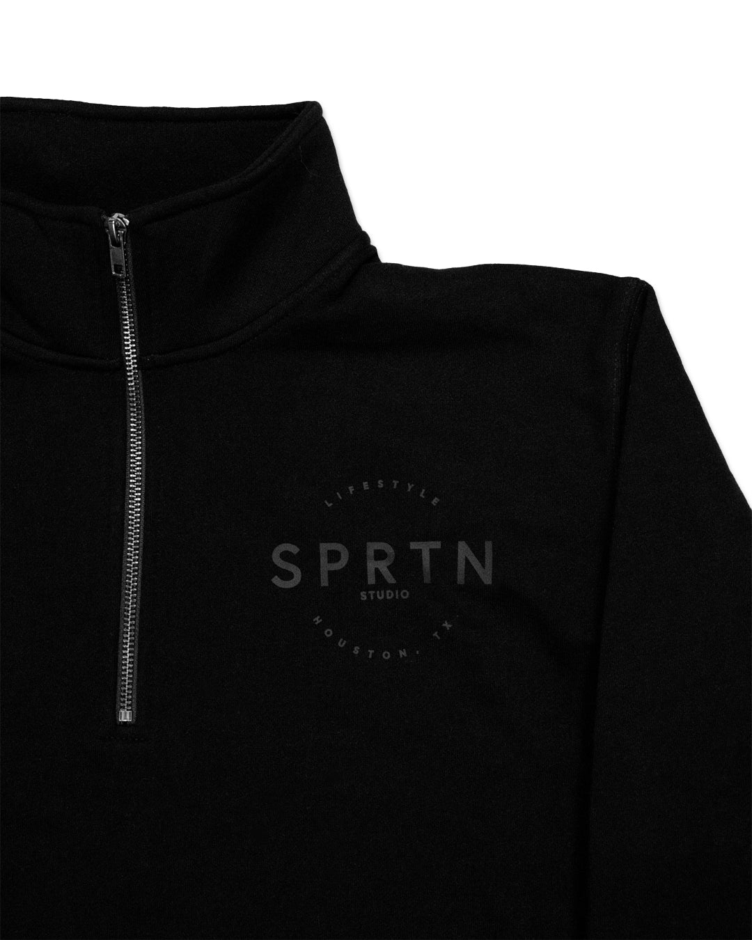 SPRTN Women's Cropped Quarter Zip Sweatshirt